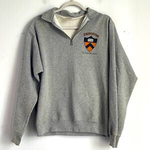 Jerzees Princeton Class of 2018 college university 1/4 zip pullover sweatshirt S